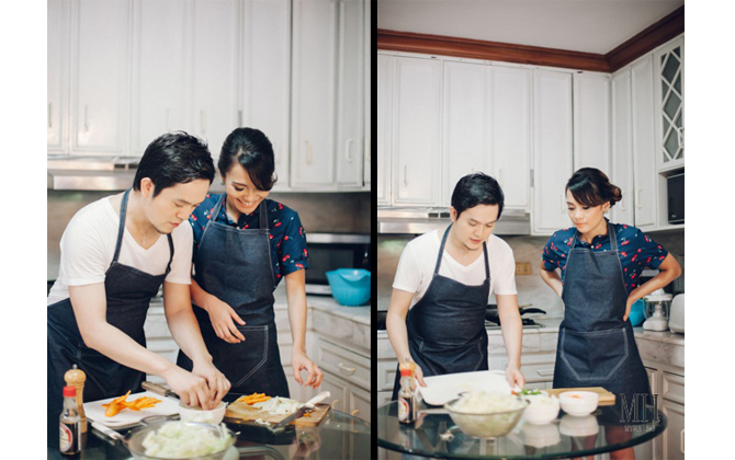 indoor engagement session at home