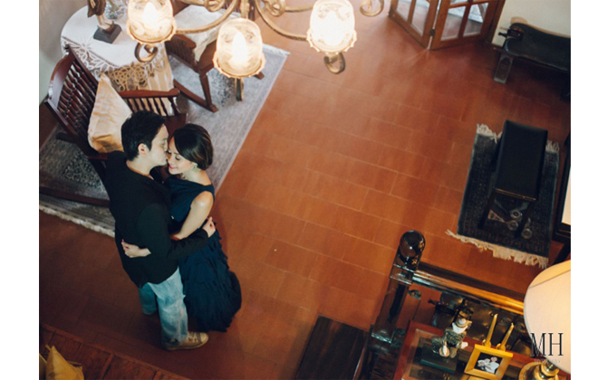 indoor engagement session at home